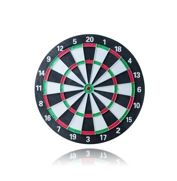 Blank dart board isolated on the white background — Stock Photo, Image