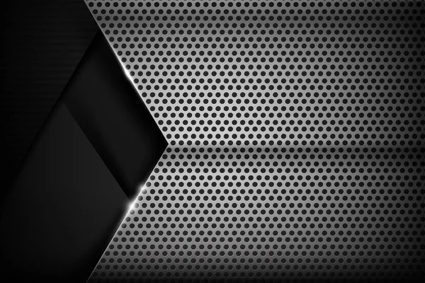 铬黑色和灰色的背景纹理矢量图 016 — 图库矢量图片