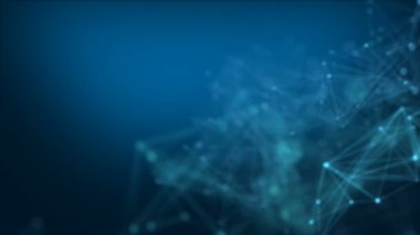 Noktalı arka plan ve bağlantı hattı ile kızdırma ve teknoloji kavramı 4 k için etkisi bulanıklık Uhd 3840 x 2160