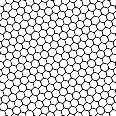 003 siyah ve beyaz temel altıgen şekil petek soyut bac