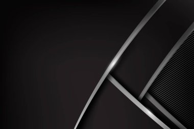 Arka plan karbon fiber doku vektör illust ile karanlık