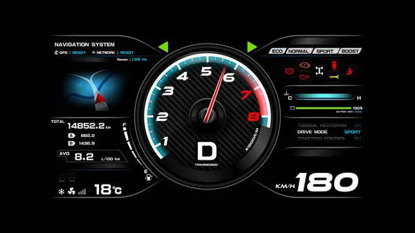 Car dash board vector illustration eps 10 002 — Stock Vector