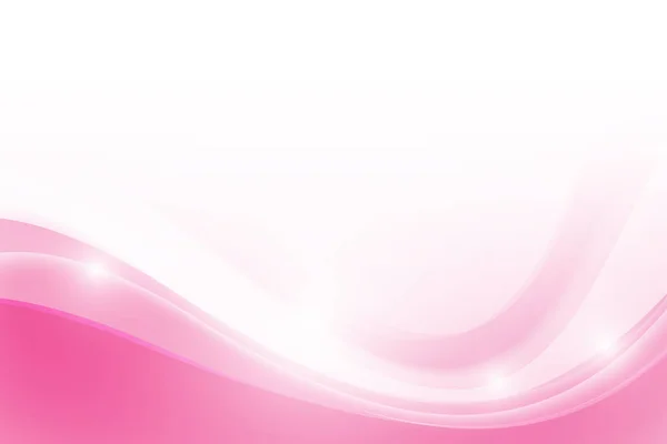 Fondo rosa abstracto con elemento de iluminación simplemente curva vect — Vector de stock