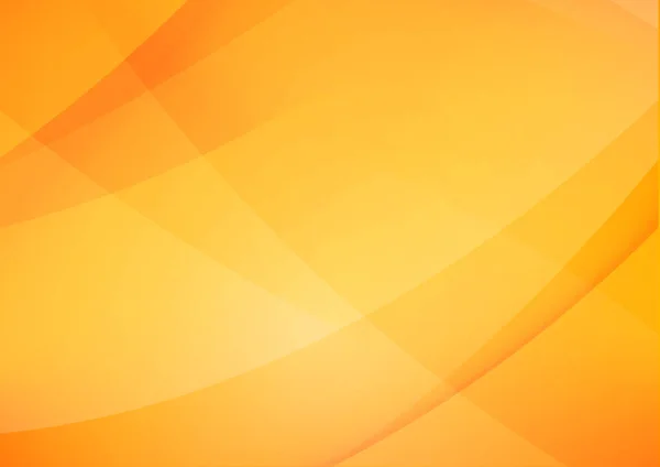 Resumen Fondo de tono cálido amarillo y naranja con curvas sencillas — Vector de stock