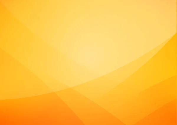 Resumen Fondo de tono cálido amarillo y naranja con curvas sencillas — Vector de stock