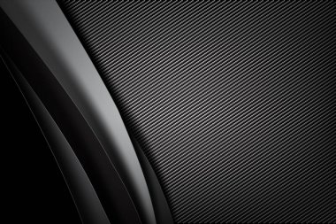 Arka plan karbon fiber doku vektör illust ile karanlık