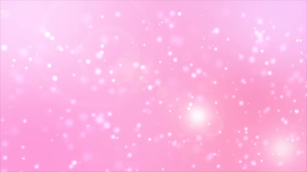 4K Abstract pink background with lighting effect and moving particle