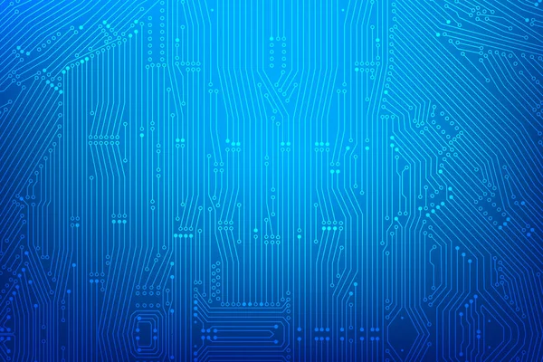 Baskı devre kartı çizgili koyu mavi arka plan ve 