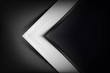 Arka plan karbon fiber doku vektör illust ile karanlık