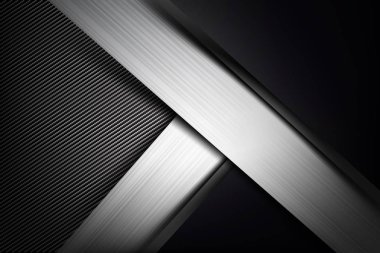 Arka plan karbon fiber doku vektör illust ile karanlık