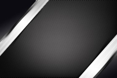 Arka plan karbon fiber doku vektör illust ile karanlık