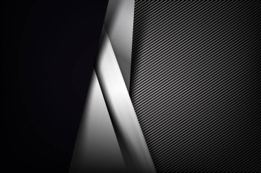 Arka plan karbon fiber doku vektör illust ile karanlık