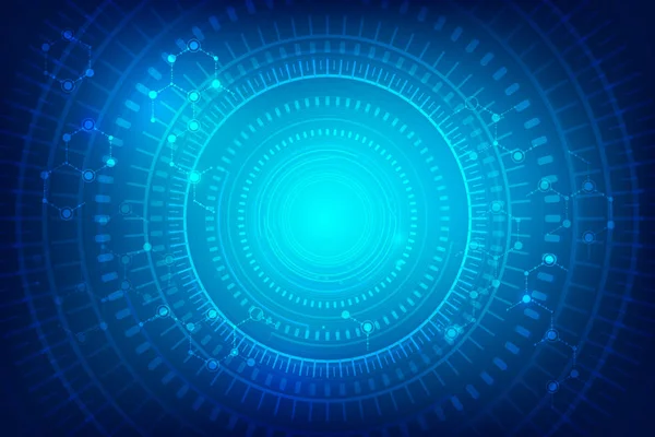 Fütüristik siber teknoloji mavi ve beyaz arka plan w soyut