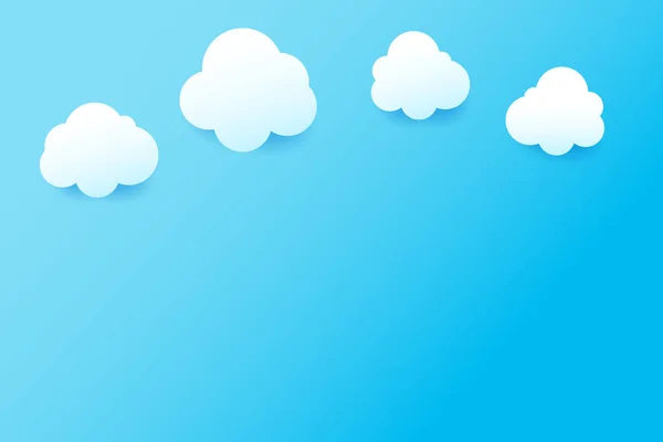 Cielo azul y nube con sombra caída fondo natural simplemente ge — Vector de stock