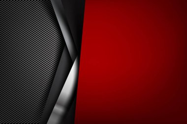 Arka plan karbon fiber doku vektör illust ile karanlık