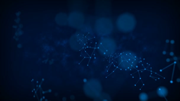 Contexte abstrait Cercle de point avec connexion pour réseau futuriste concept de cyber connexion avec bruit fractal grain traité 