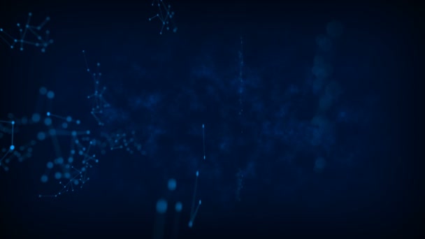 Contexte abstrait Cercle de point avec connexion pour réseau futuriste concept de cyber connexion avec bruit fractal grain traité 