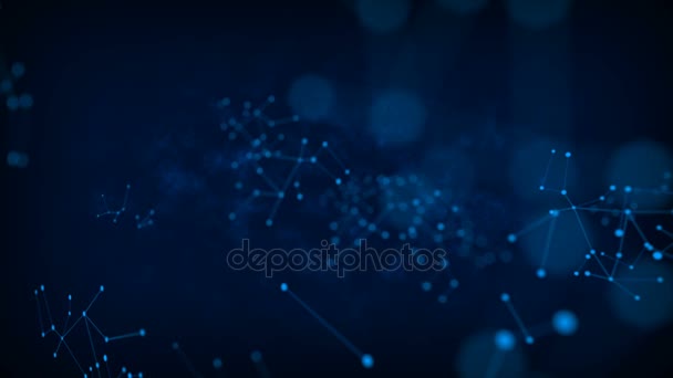 Contexte abstrait Cercle de point avec connexion pour réseau futuriste concept de cyber connexion avec bruit fractal grain traité 