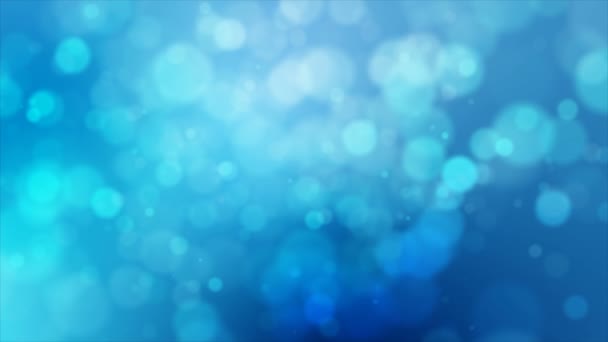 4k Blue abstract abstracte achtergrond met vervaging bokeh en lichteffect — Stockvideo