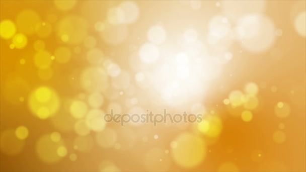 4K or abstrait fond abstrait avec flocon de neige et flou bokeh et effet d'éclairage  
