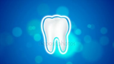 4 k animasyon temiz ve diş beyazlatma ve koruma aura sağlıklı sözlü kavramı için kirli