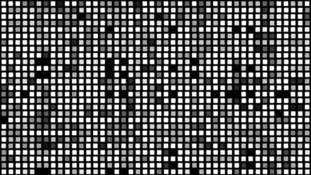 4k abstrakten Hintergrund zufällige Regtangle Beleuchtung blinzeln — Stockvideo