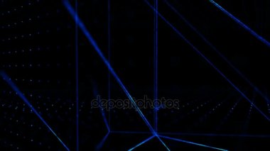 4 k soyut koyu arka plan dijital ikili ile 3d parçacık 0 1 cyber fütüristik konsept için hareket numarası