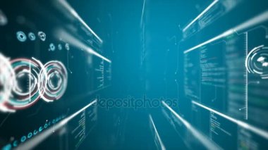 4k uçuş için fütüristik teknoloji kavramı koyu arka plan üzerinde rasgele kod metin kutusu tablo öğesine pas