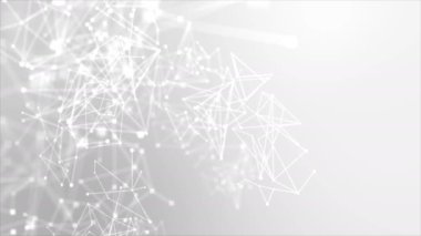 4 k arka plan nokta daireyle bağlantı fütüristik ağ cyber için bağlanma kavramı ile karanlık ve işlenmiş tahıl