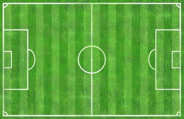 «Ana sayfa» futbol futbol alan yeşil çim beyaz çizgi görünümünü bir