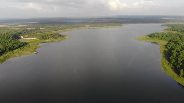 Aerial View Drone Lövés Festői Táj Trópusi Természet Erdő Ellen — Stock videók