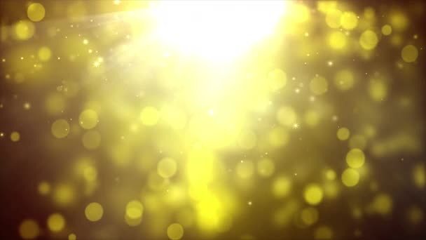 Abstrakt Bakgrund Suddig Och Defocus Dot Partikel Med Belysning Effekt — Stockvideo