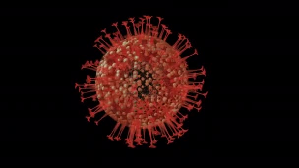 Rendering Virus Covid Coronavirus Epidemie Koncept Virus 2019 Ncov Chřipka — Stock video