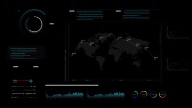 Ticari kullanıcı arayüzü stok grafik çizelgesi ve gösterge öğesi, yükselen ve düşen durum, iş konseptinin artması ve durgunluğu, yüzeysel alan etkisi derinliği, karanlık ve tahıl süreci
