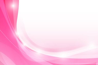 Soyut arkaplan pembe eğrisi ve dalga elemanı çizimi
