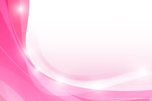 Fondo Abstracto Curva Rosa Ilustración Vectorial Elemento Onda — Vector de stock