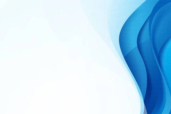 Abstrait Fond Bleu Foncé Courbe Mélange Stratifié Élément Chevauchement Illustration — Image vectorielle