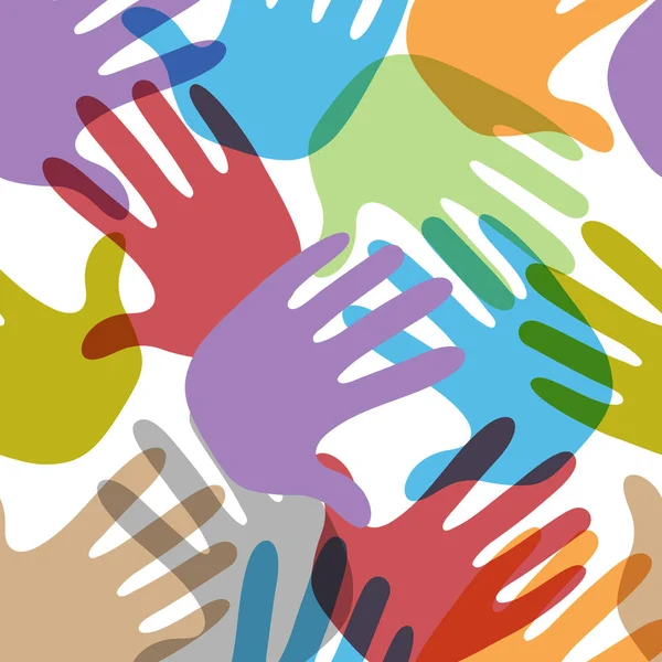 soyut el arkaplanı kusursuz şablon vektörü