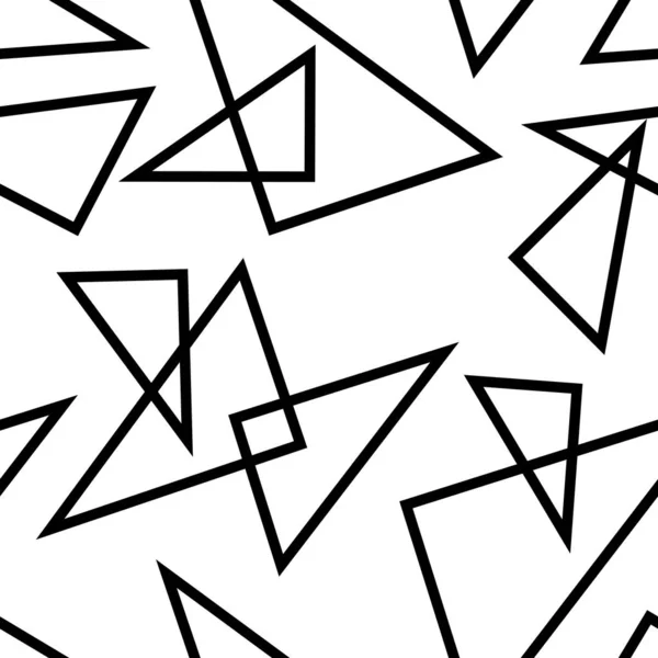 Abstrakt Design Triangel Linje Bakgrund Sömlös Mönster Vektor — Stock vektor