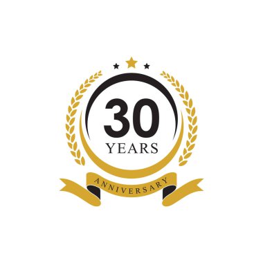 30. yıl dönümü çemberi alyansı, defne çelengi ve kurdeleli.