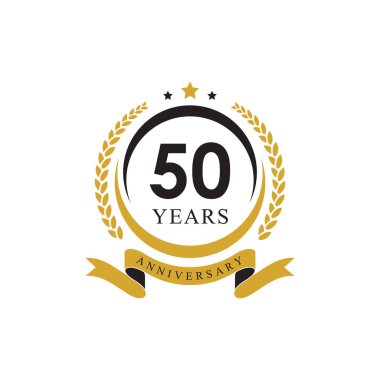 50. yıldönümü çemberi alyansı, defne çelengi ve kurdeleli.