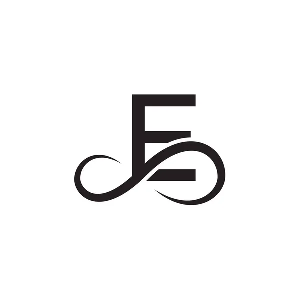 Infinity Letter Logo Vector — 스톡 벡터