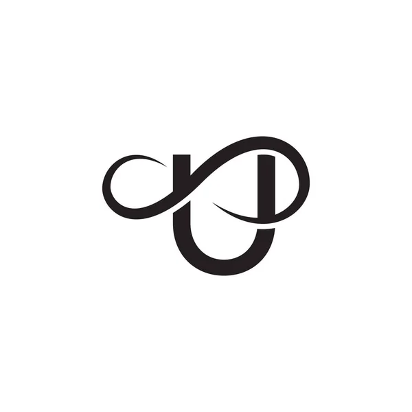 Oändlighet Bokstav Logotyp Vektor — Stock vektor