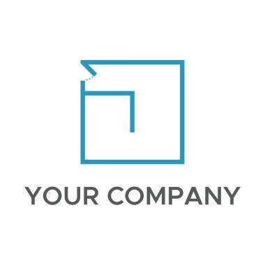 İlk harf j logosu ev ve iç çizimler