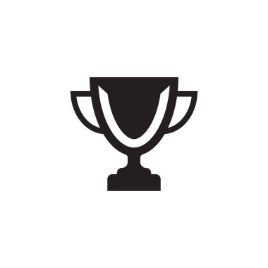 ilk harf logo kupa vektörü siyah renk