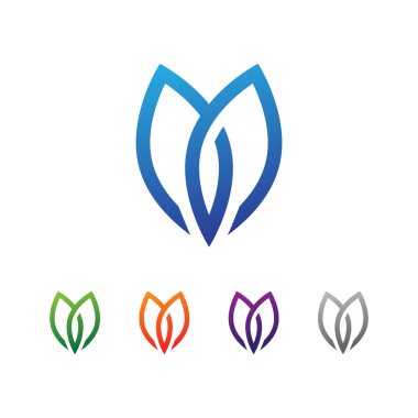 soyut yaprak logosu ana hat vuruşu