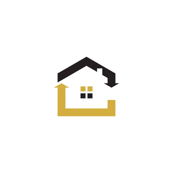 Oklu Basit Eşsiz Logo Evi