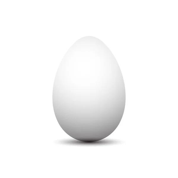 Easter Eggs Vector White Color — Stock Vector