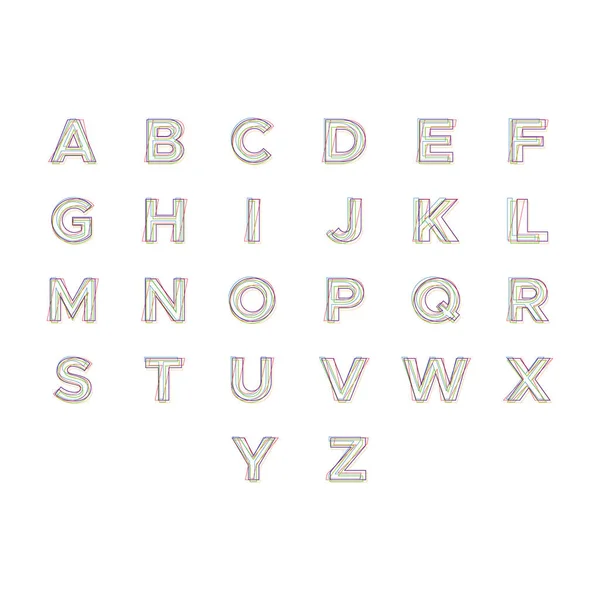 Définir Lettre Initiale Ligne Abstraite Logo — Image vectorielle