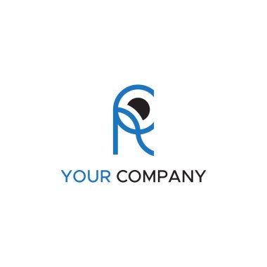 ilk harf Rf logo vektörü